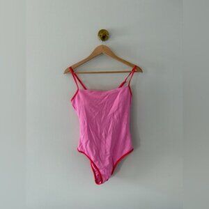 wild fable Pink One-Piece Swimsuit with Red Trim